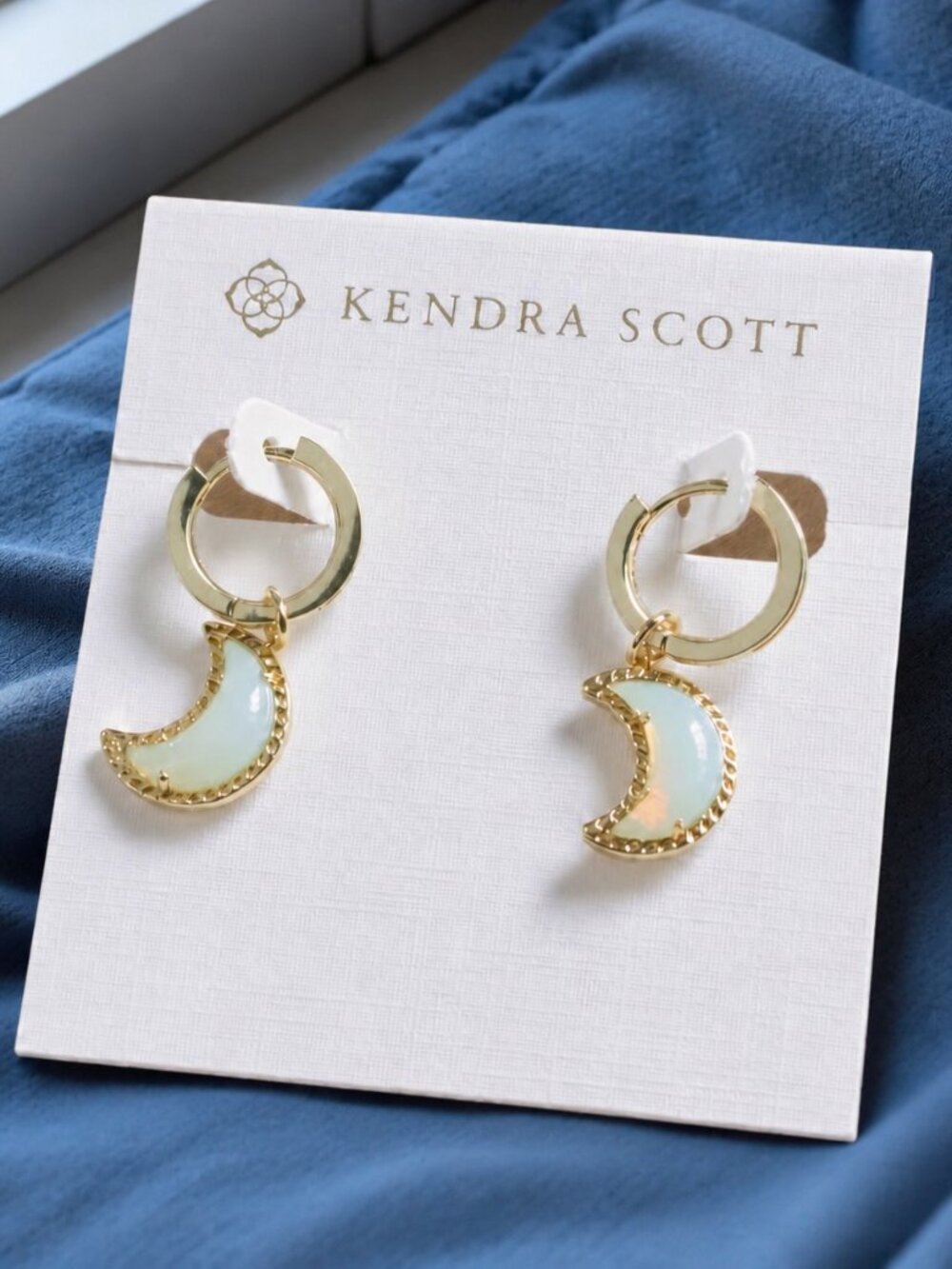 Moon Gold Convertible Huggie Earrings Celestial Crescent Drop